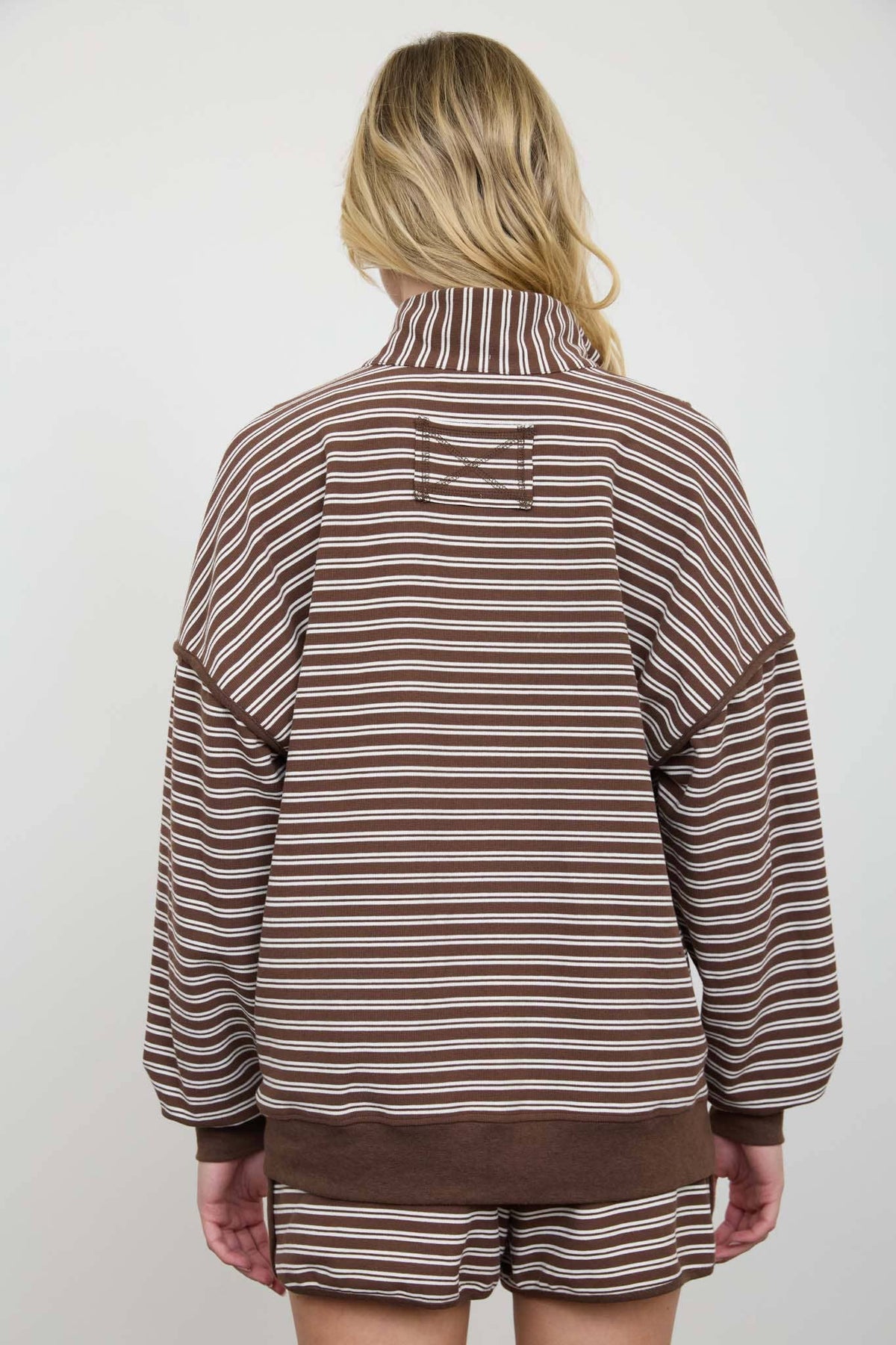 Quinn Striped Knit Top, Feathered Farmhouse