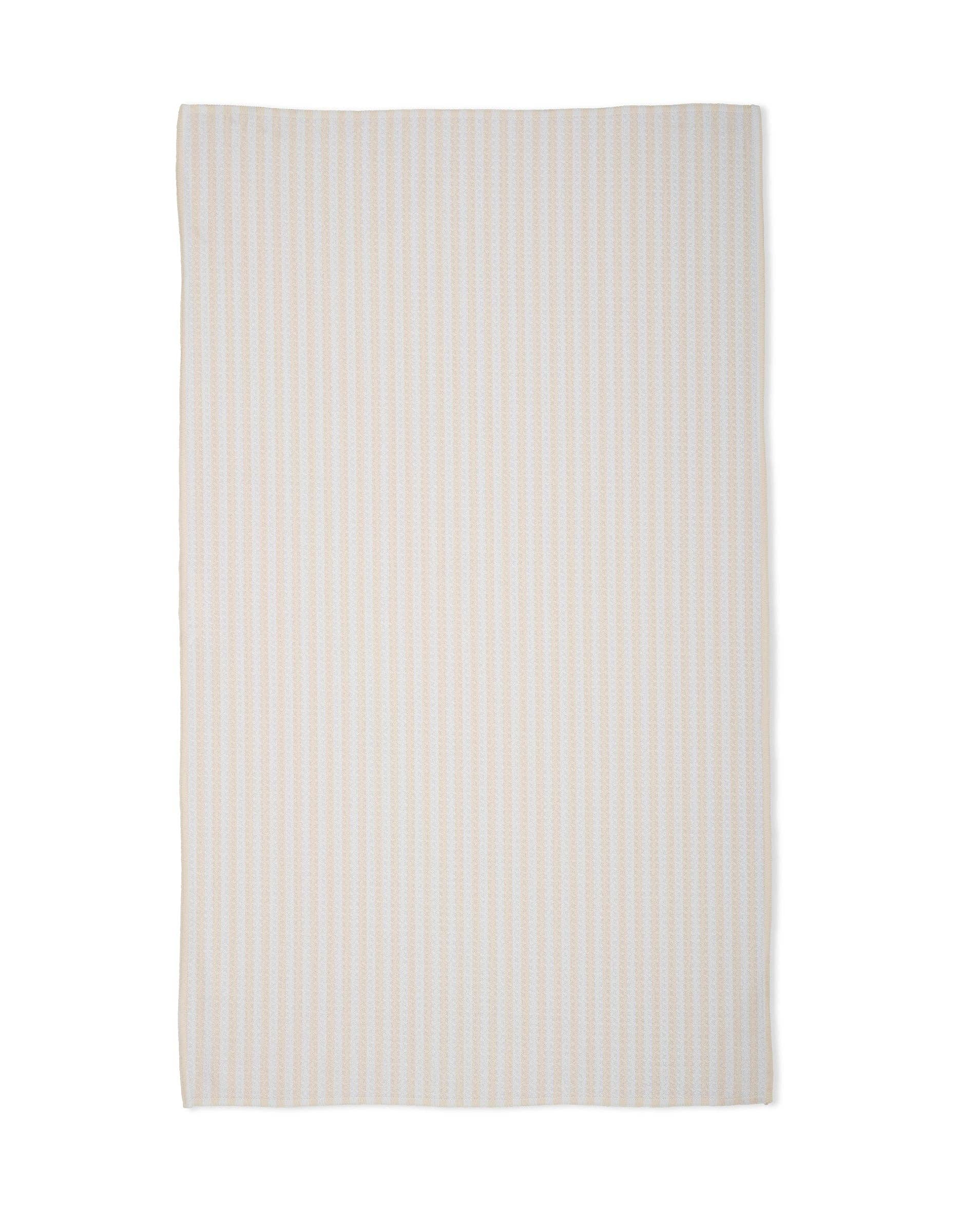 Summer Stripe Cream Tea Towel, Feathered Farmhouse