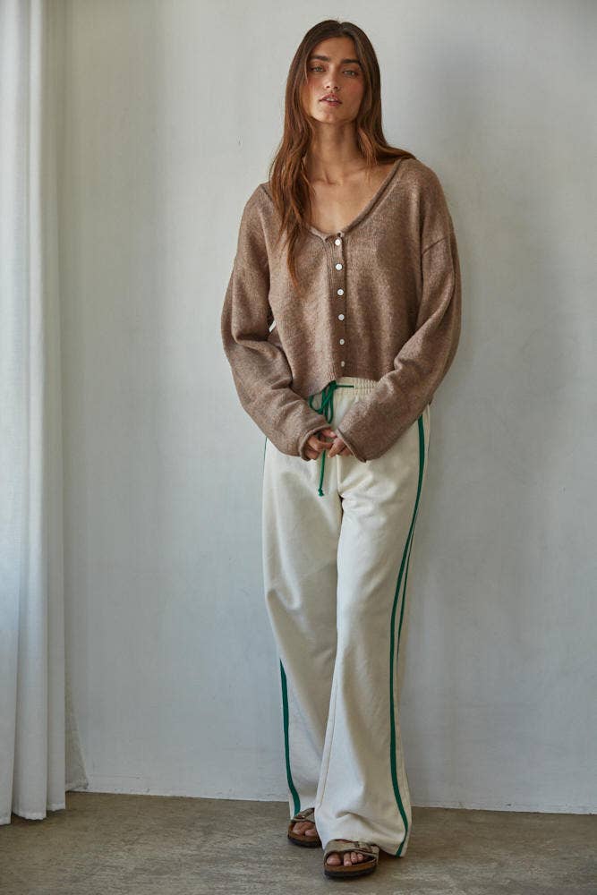 Knit Sweater Cardigan, Feathered Farmhouse