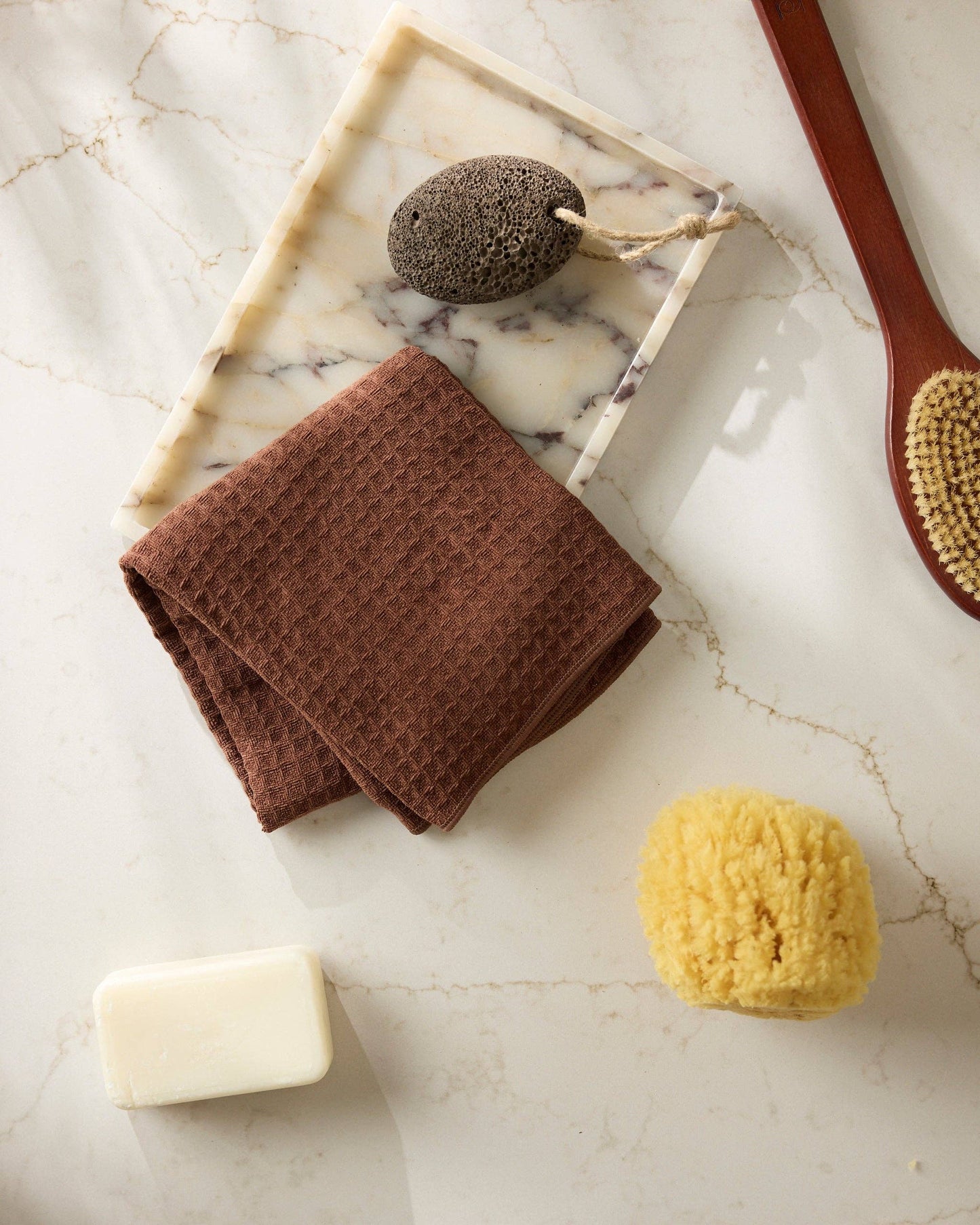 Maple Truffle Hand Towel, Feathered Farmhouse