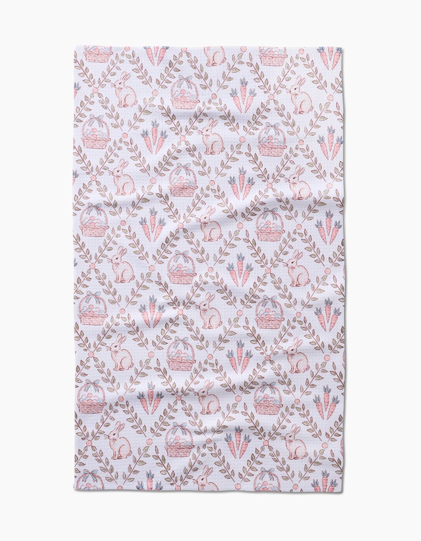 Hopscotch Harvest White Tea Towel, Feathered Farmhouse