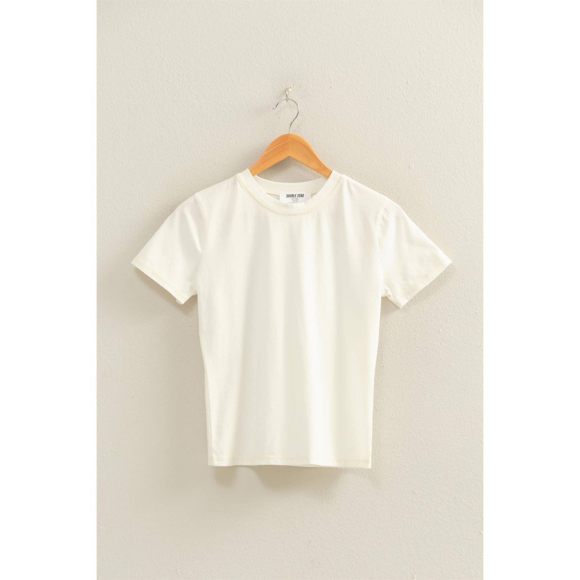 Mineral Washed Short Sleeve Top, Feathered Farmhouse