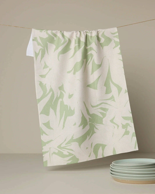Baysage Tea Towel, Feathered Farmhouse