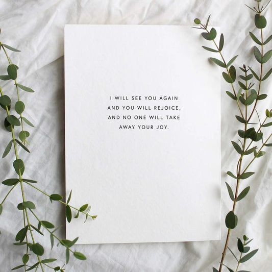 I Will See You Again Sympathy Card, Feathered Farmhouse