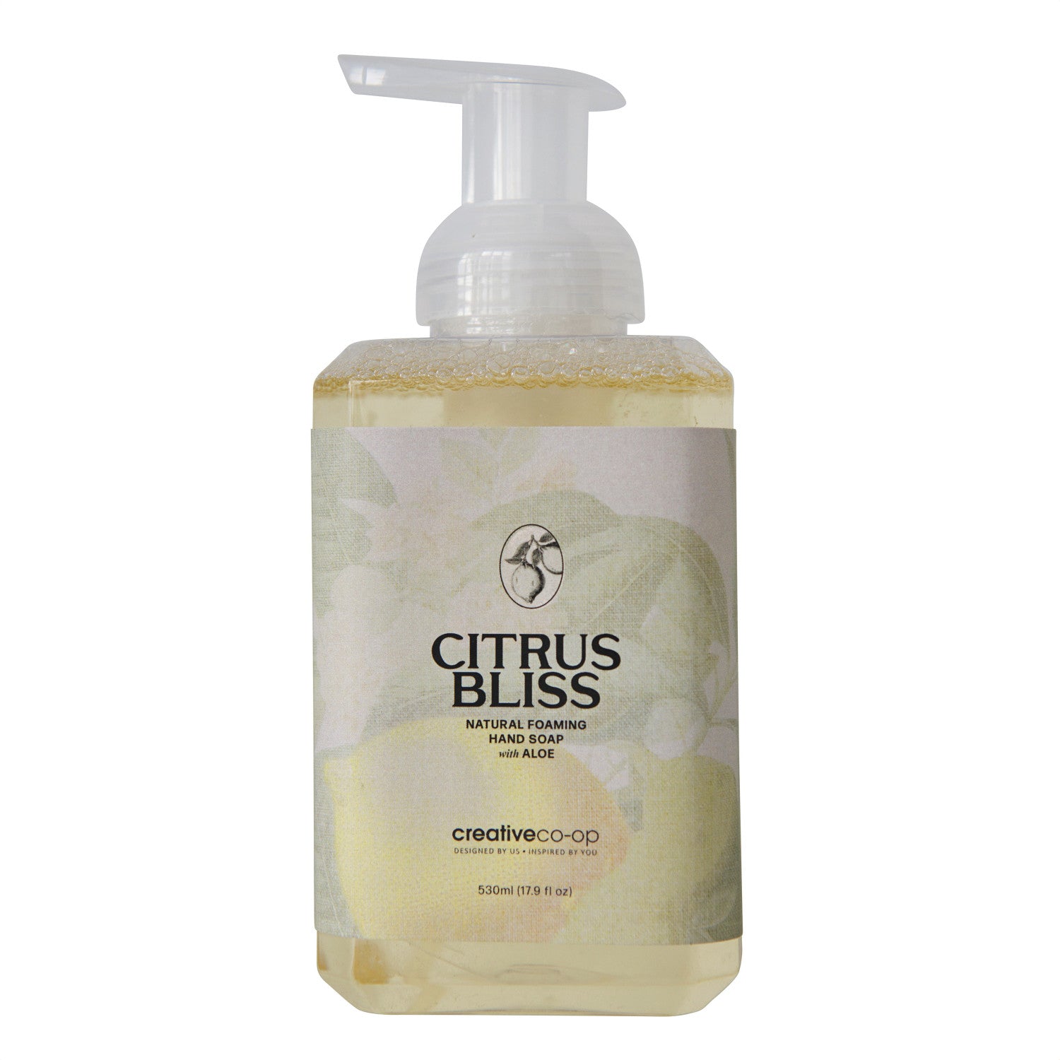 Citrus Bliss Scented Natural Foaming Hand Soap with Aloe, Feathered Farmhouse