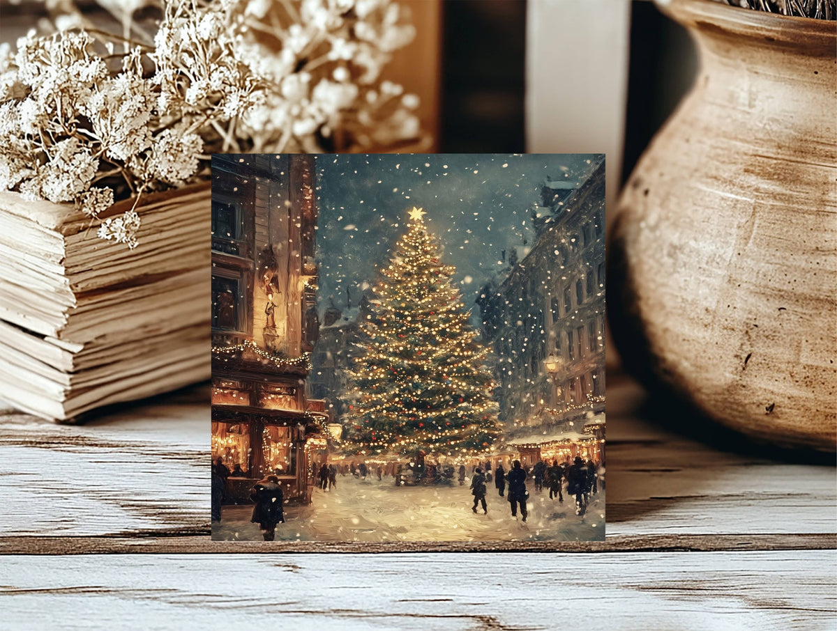 Christmas Tree Main Street Insert, Feathered Farmhouse