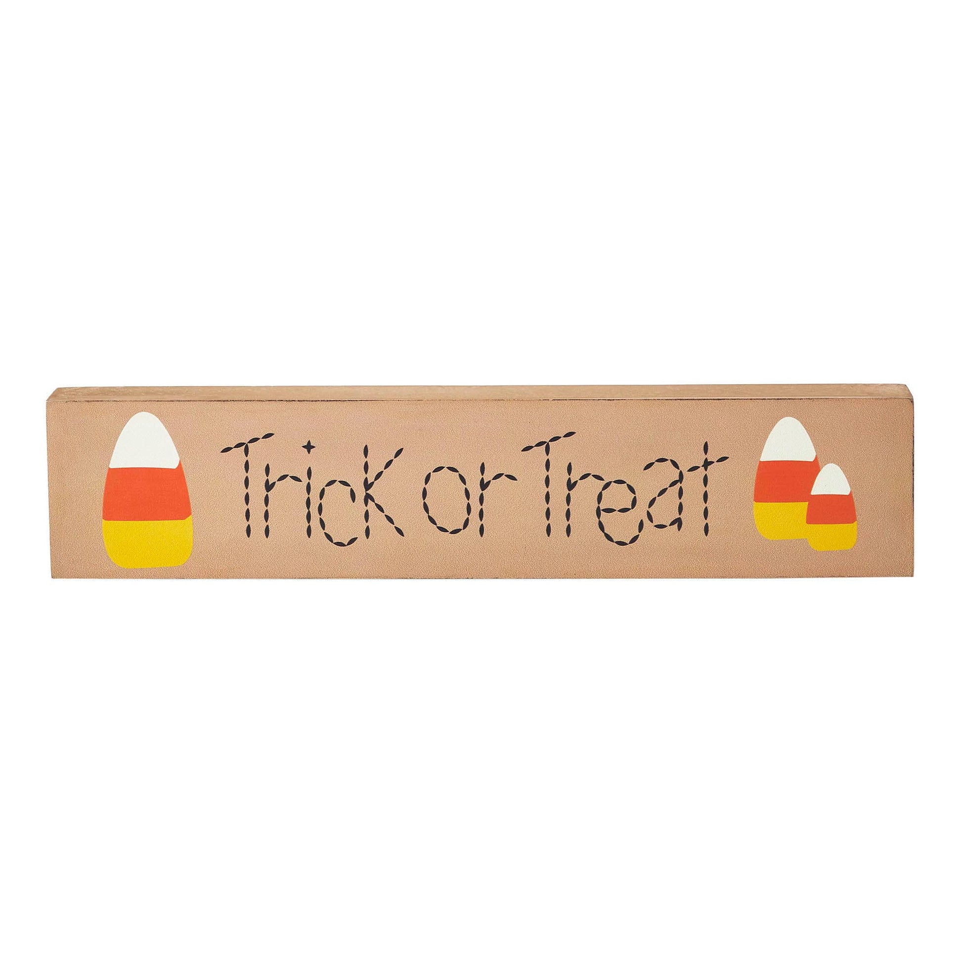 Halloween Trick or Treat Sign, Feathered Farmhouse