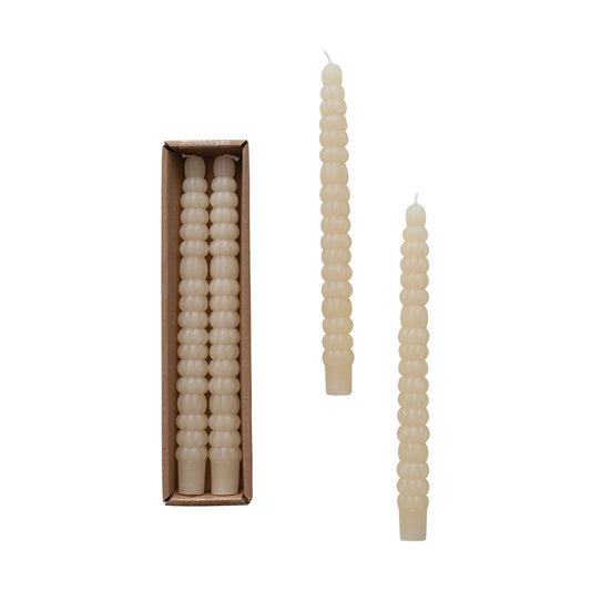 Unscented Pumpkin Shaped Taper Candles in Box,  Feathered Farmhouse