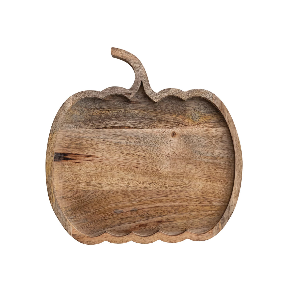 Mango Wood Pumpkin Cheese/Serving Board, Feathered Farmhouse