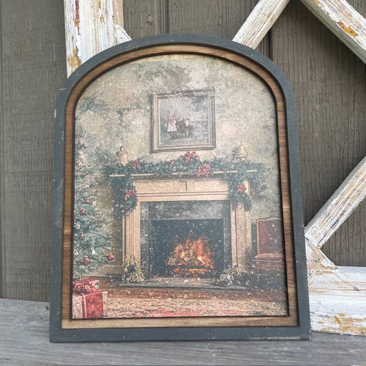 Victorian Fireplace Arch, Feathered Farmhouse