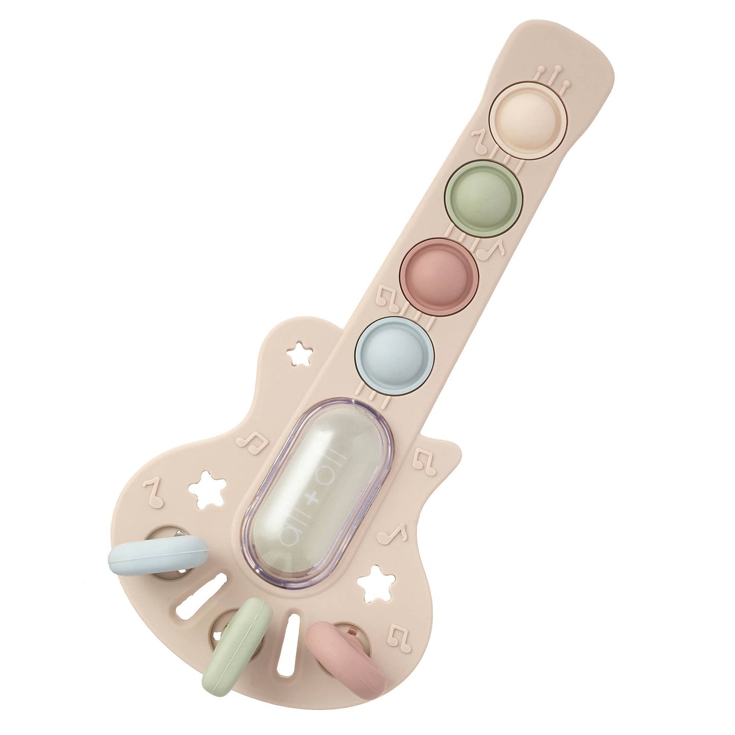 Guitar-Shaped Sensory Toy, Feathered Farmhouse