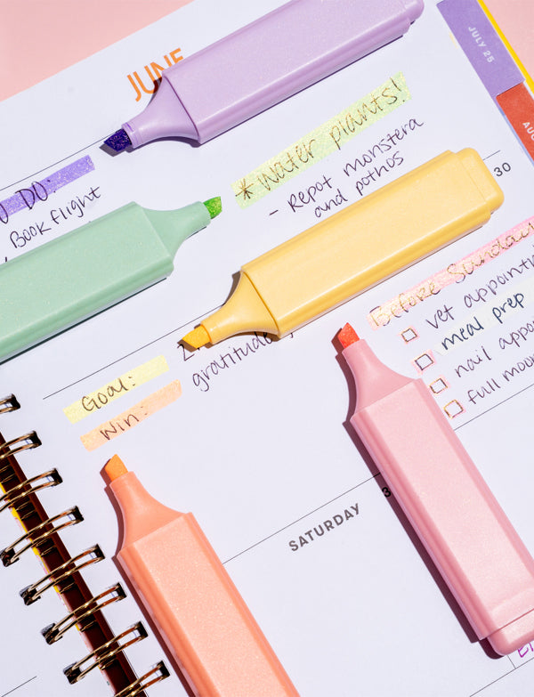 Crush Highlight Reel Glitter Highlighter Set, Feathered Farmhouse