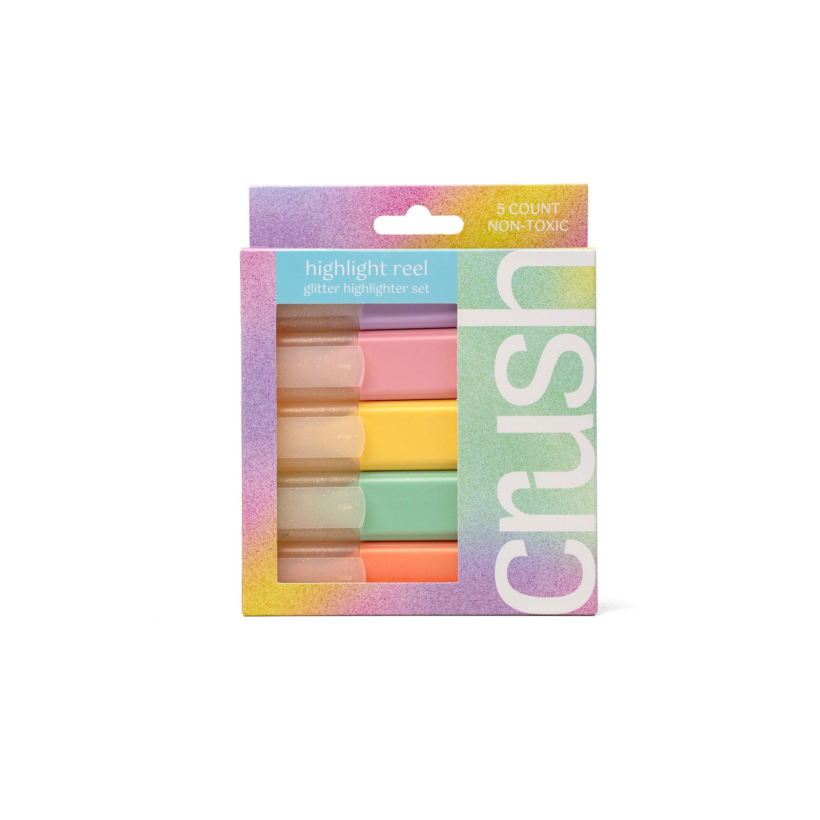 Crush Highlight Reel Glitter Highlighter Set, Feathered Farmhouse