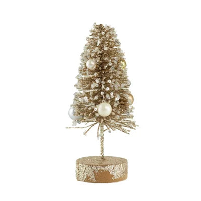 Glitter & Pearl Tree, Feathered Farmhouse