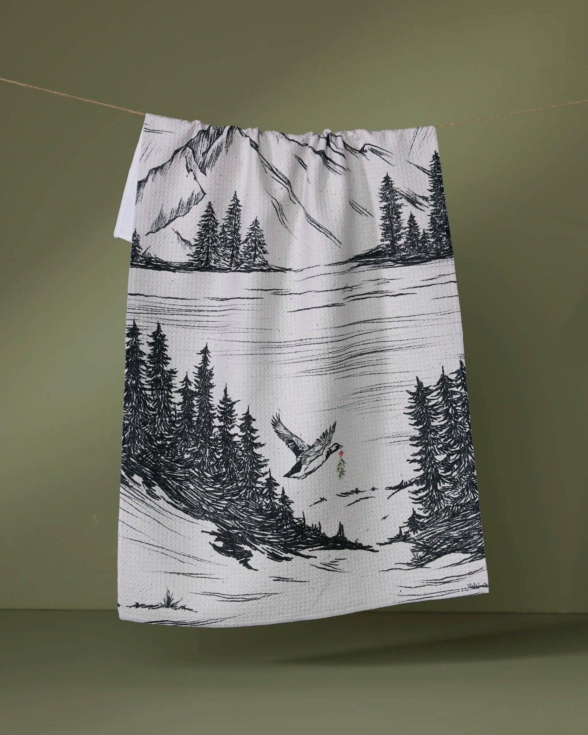 Stillpine Tea Towel, Feathered Farmhouse
