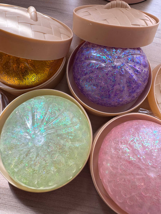 Dumpling Squishy Glitter Edition, Feathered Farmhouse