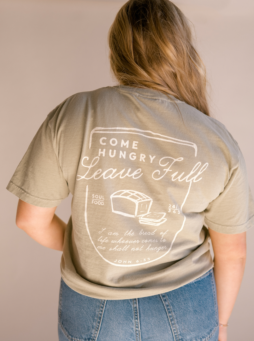 Daily Bread Tee, Feathered Farmhouse
