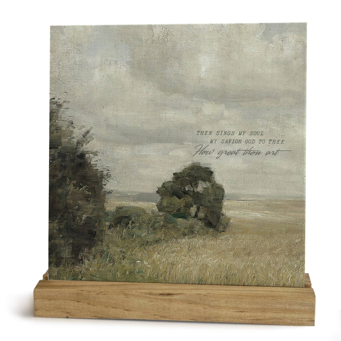 How Great Thou Art Mini Canvas, Feathered Farmhouse