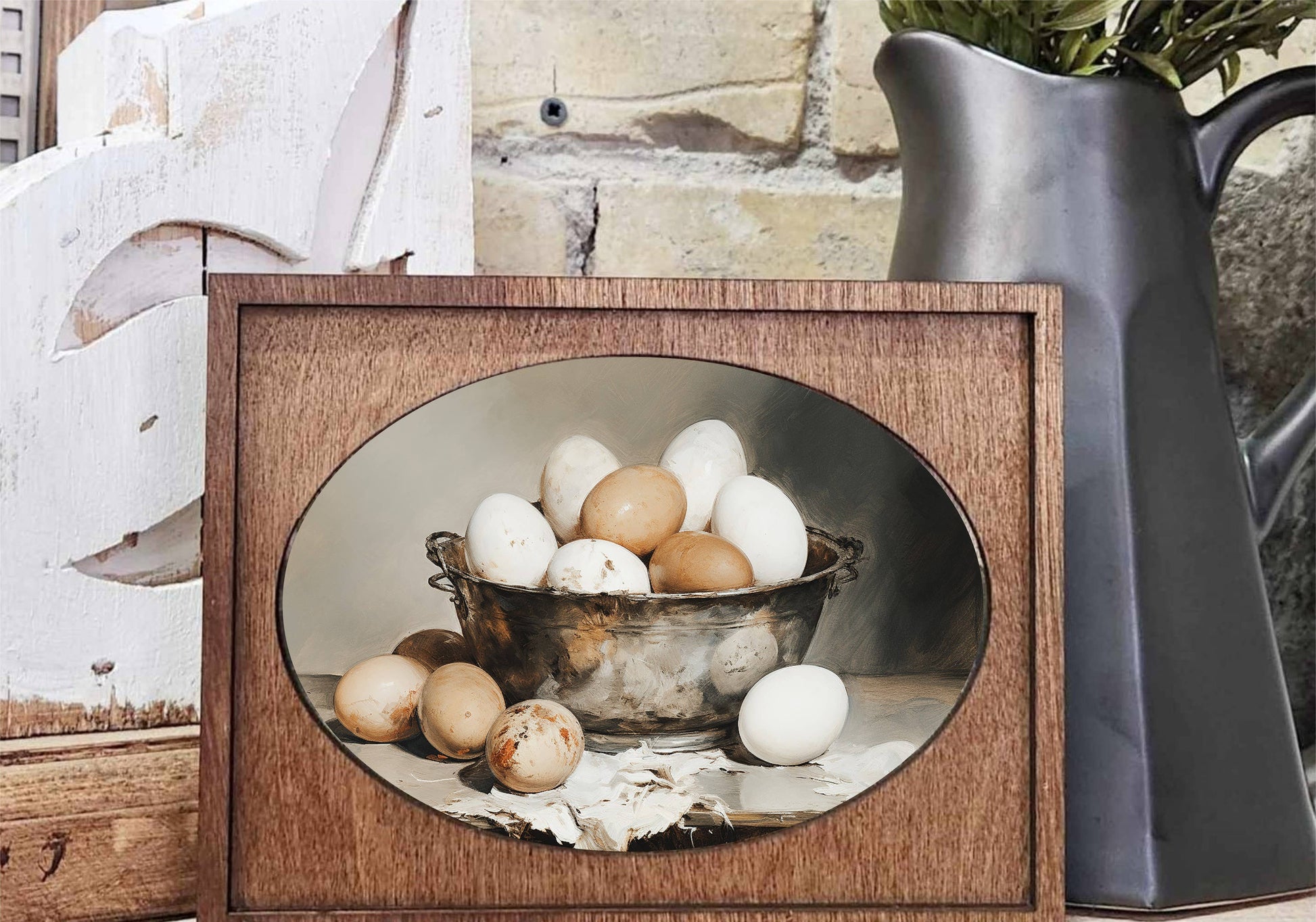 Framed Eggs Mini Art, The Feathered Farmhouse