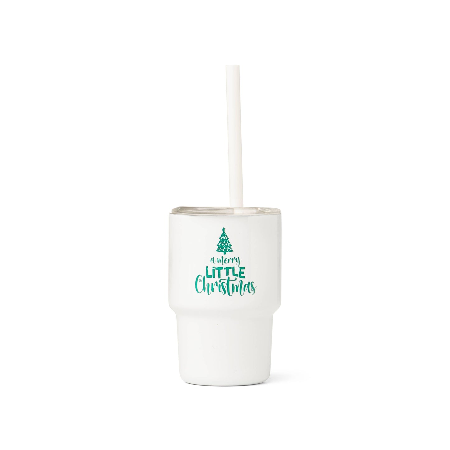 Santa's Lil' Sipper Mini Tumbler, Feathered Farmhouse