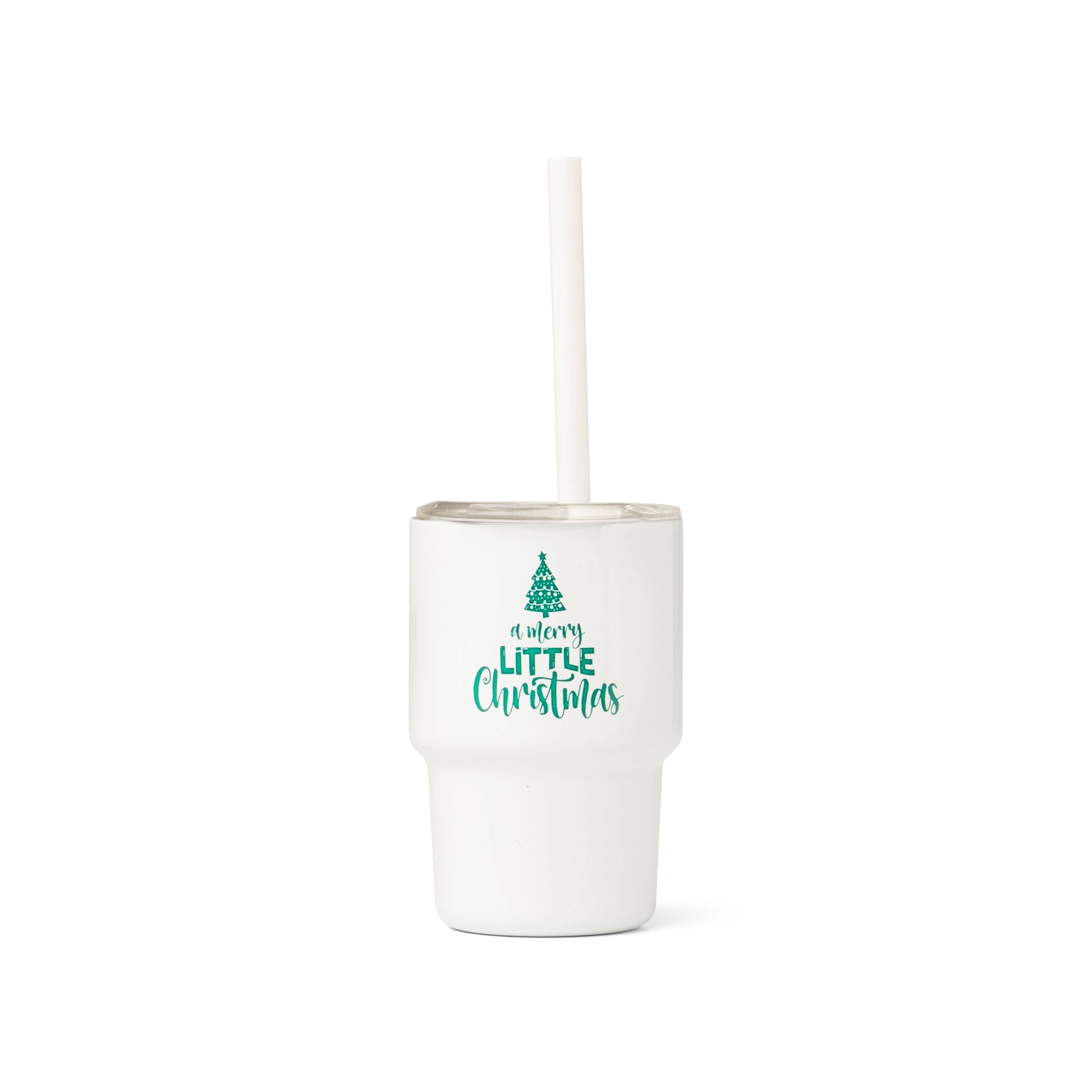 Santa's Lil' Sipper Mini Tumbler, Feathered Farmhouse