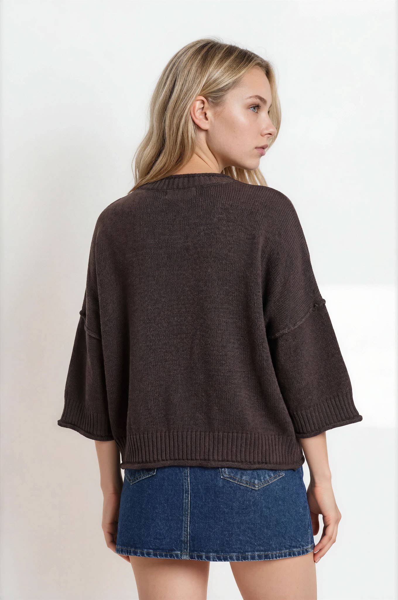 Dark Chocolate Stephanie Pullover, Feathered Farmhouse