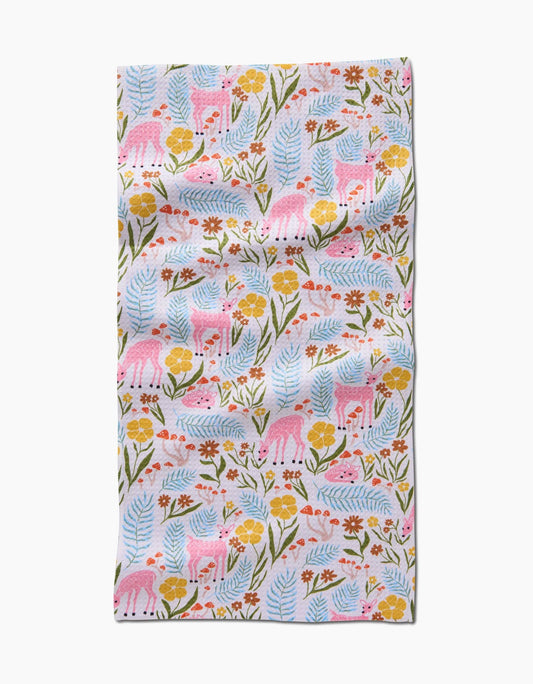 Fern and Fawn Bar Towel, Feathered Farmhouse