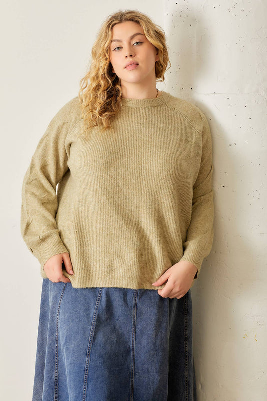 Speckled Knit Sweater, The Feathered Farmhouse