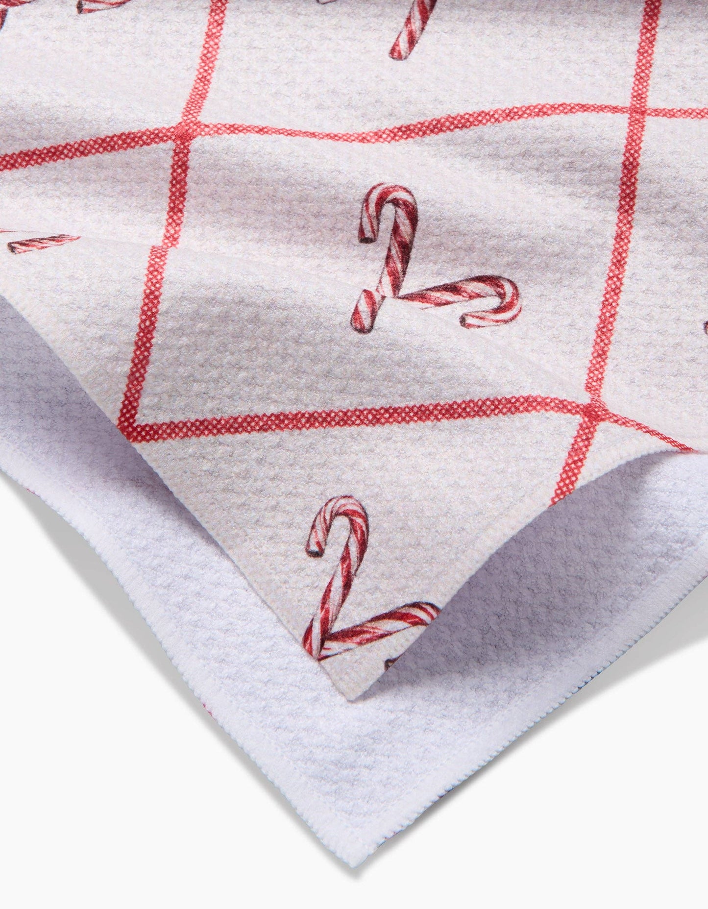Festive Candy Canes Tea Towel, Feathered Farmhouse