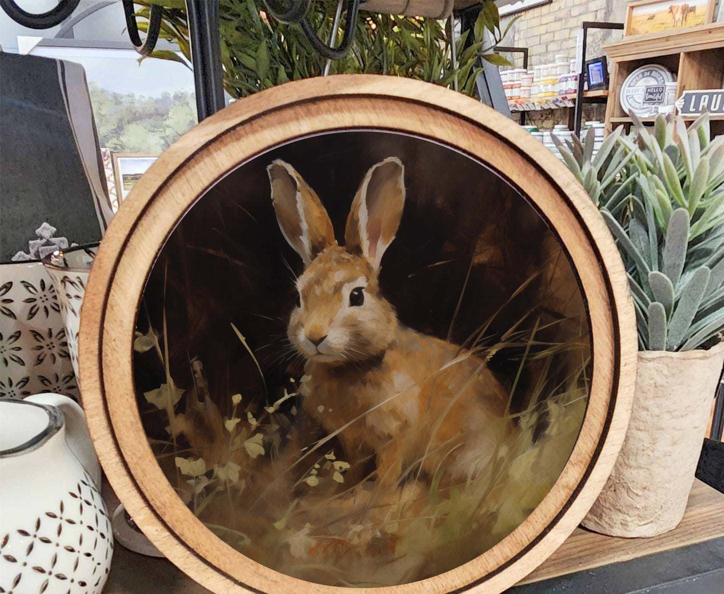 Bunny Art, Feathered Farmhouse