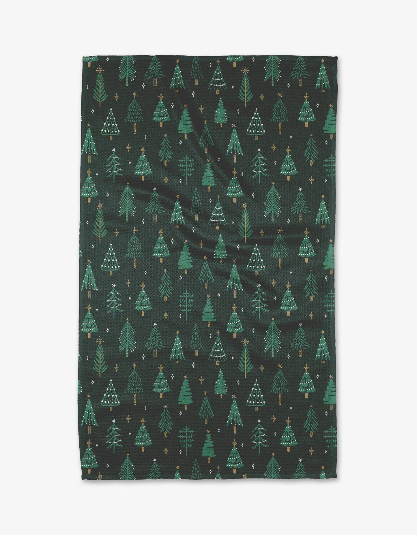 Pine Christmas Geometry Tea Towel, Feathered Farmhouse