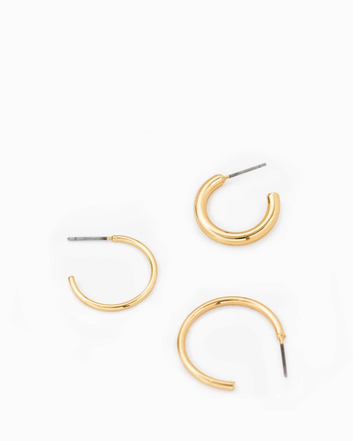 Simple Hoop Earring Set, Feathered Farmhouse