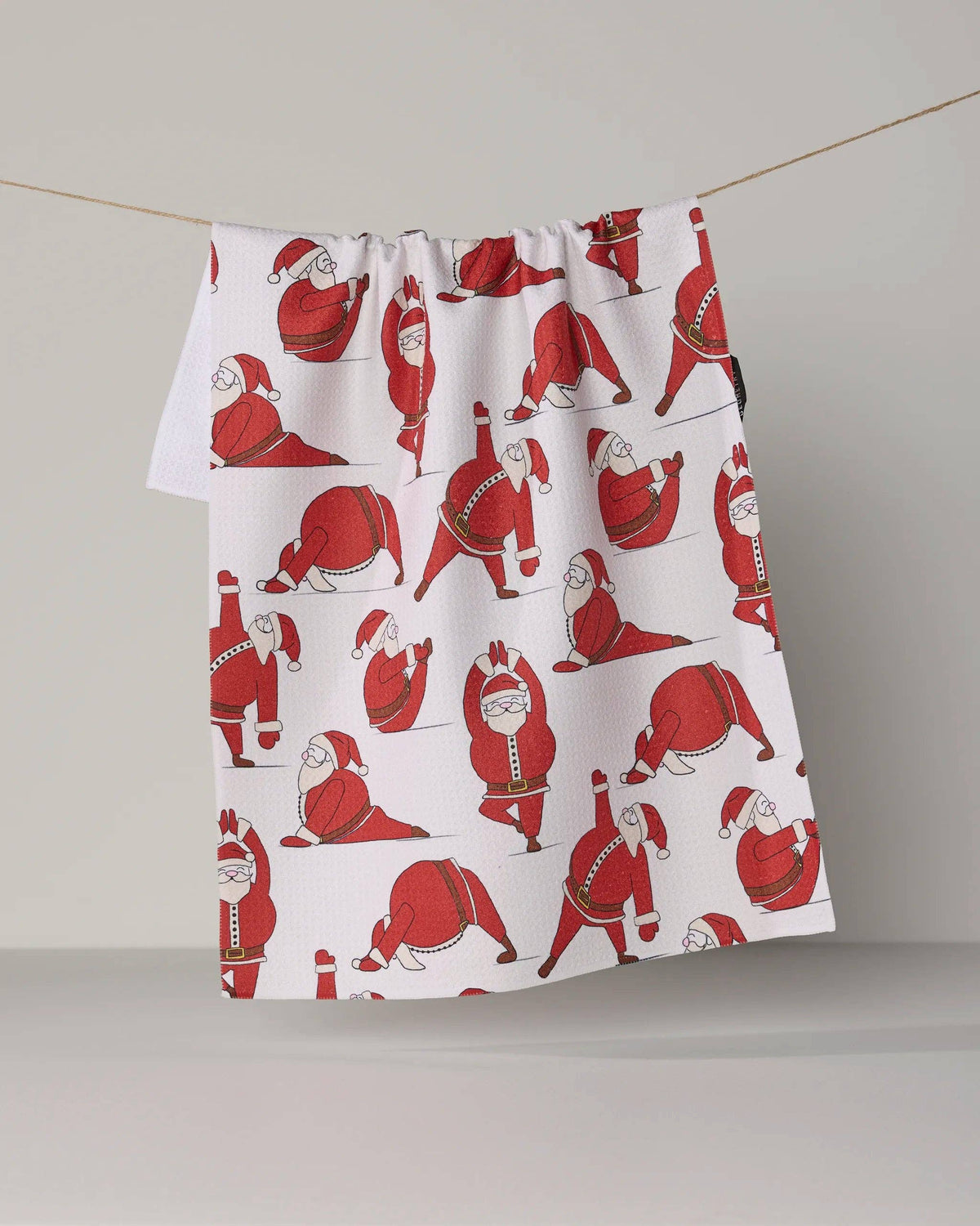 Stretchy Santy Tea Towel, Feathered Farmhouse