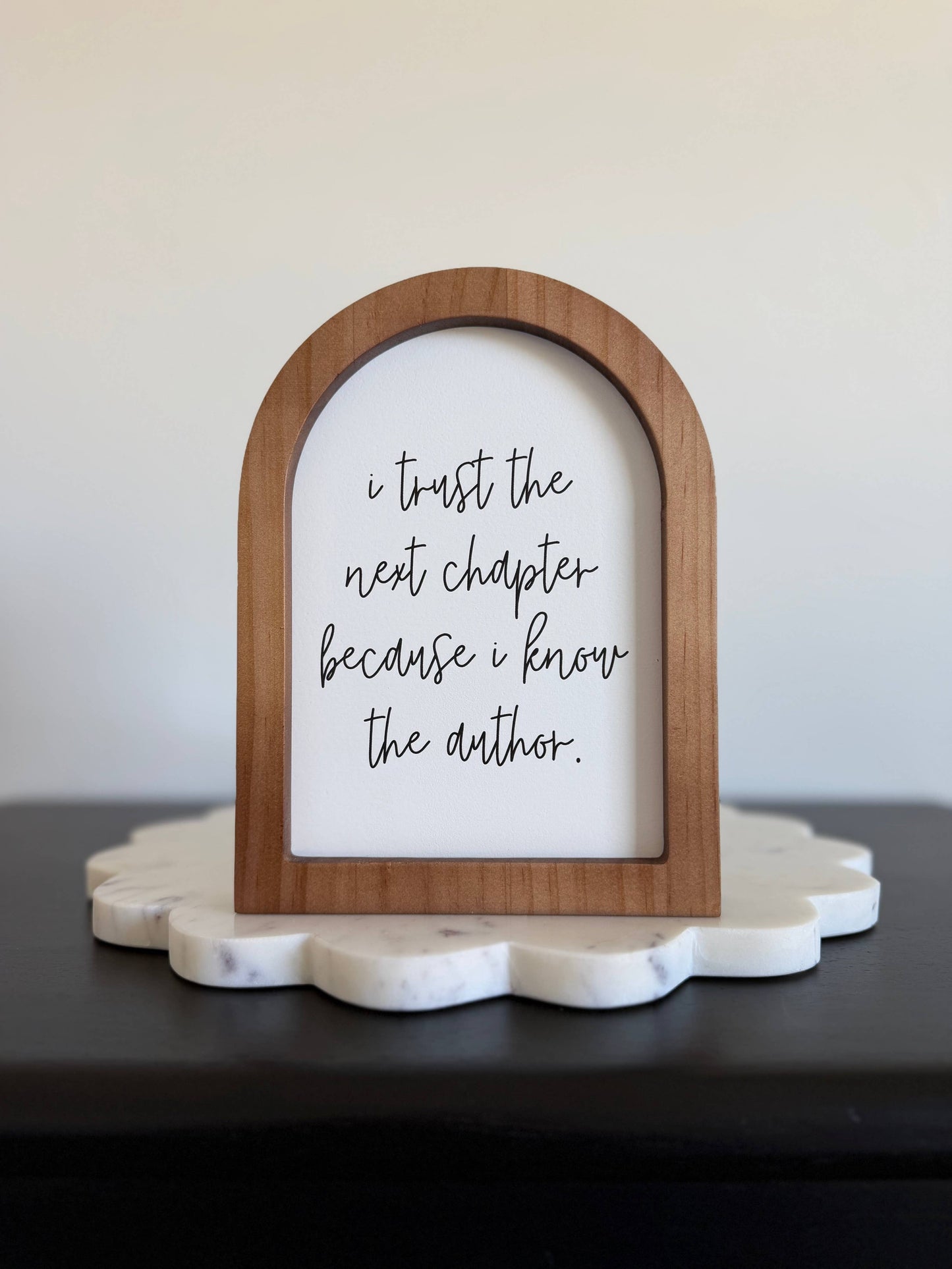 Arch Wood Frame, Feathered Farmhouse