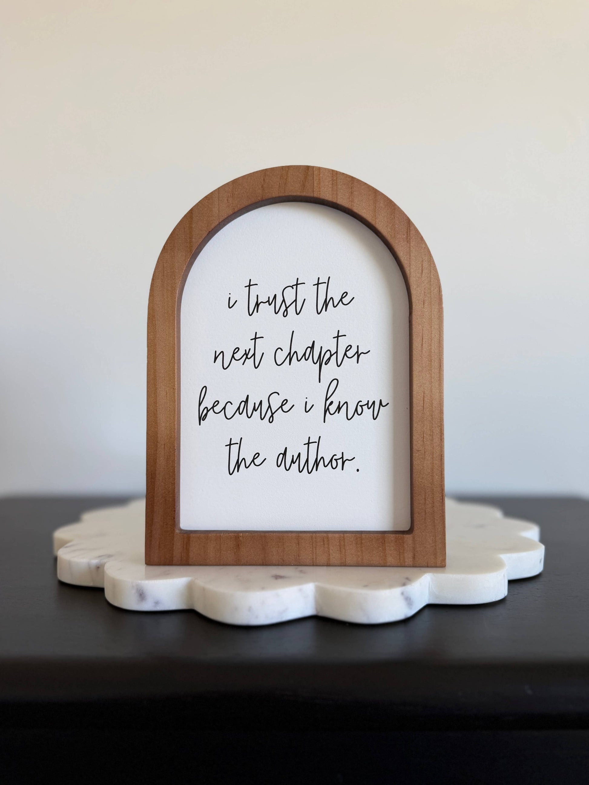 Arch Wood Frame, Feathered Farmhouse