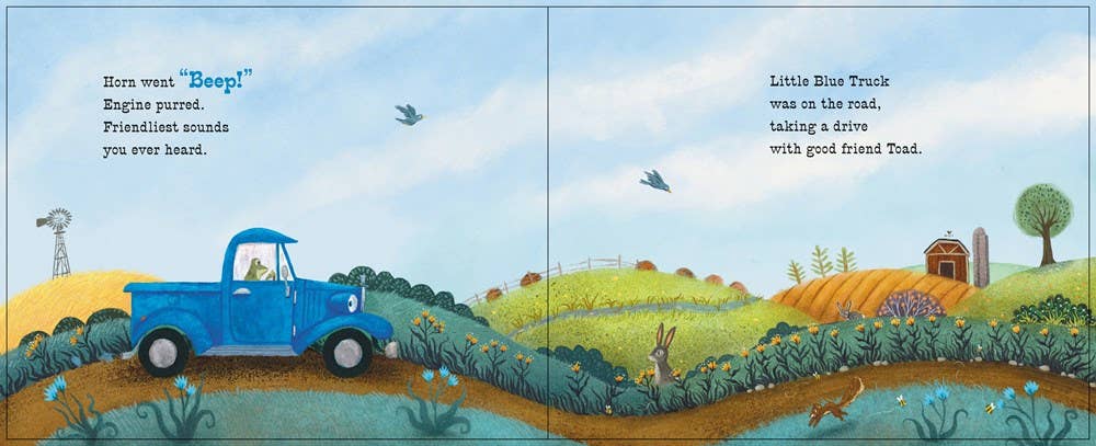 Little Blue Truck Makes a Friend, Feathered Farmhouse