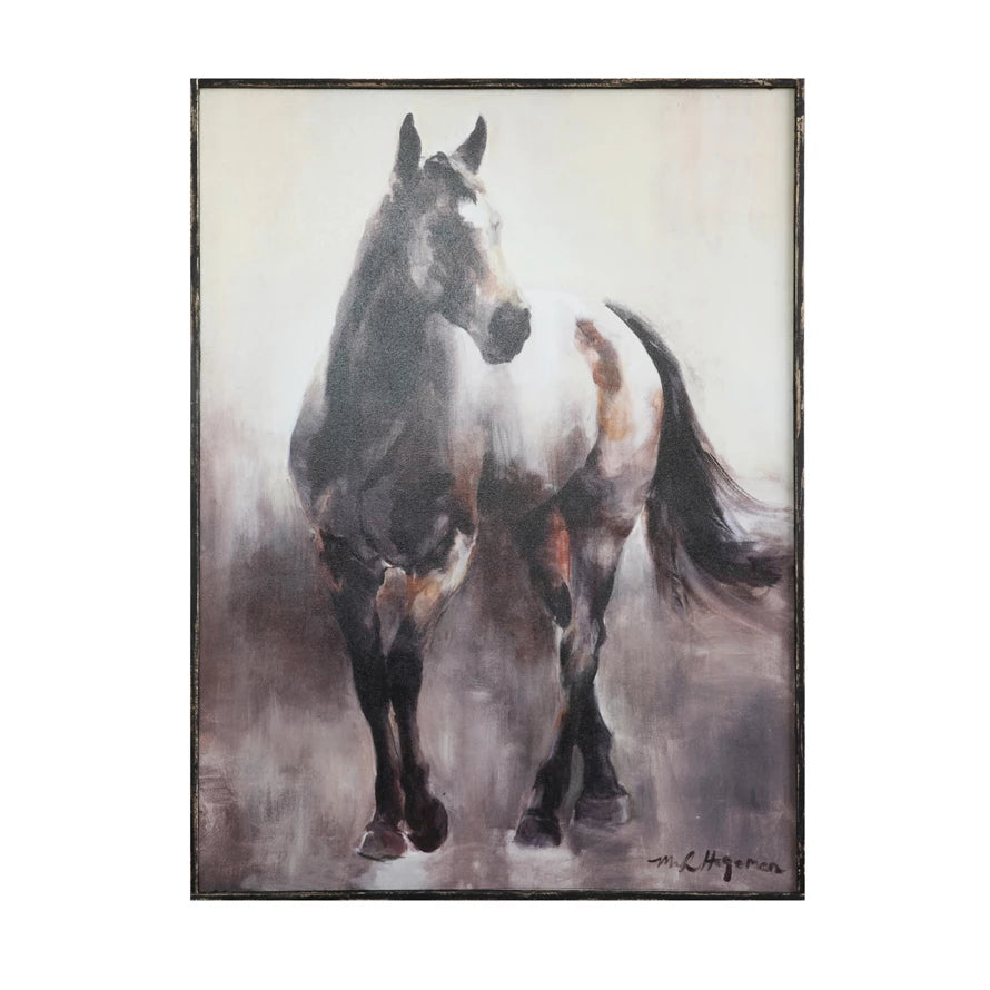 Horse Wall Canvas, The Feathered Farmhouse