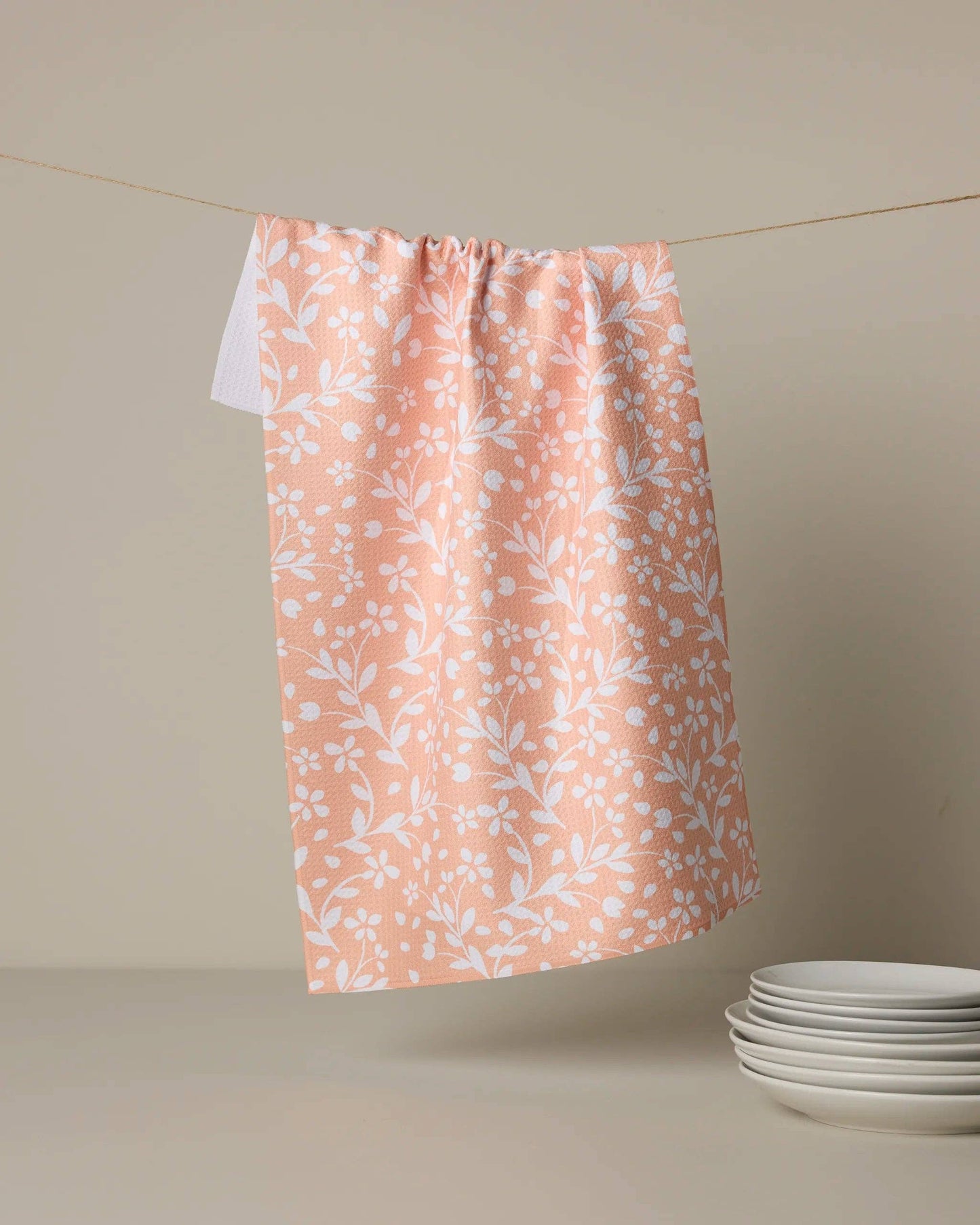 Quiet Radiance Tea Towel, Feathered Farmhouse