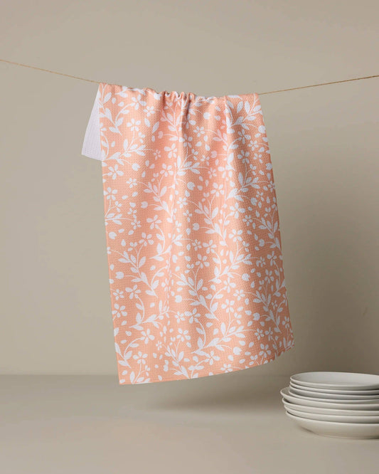 Quiet Radiance Tea Towel, Feathered Farmhouse