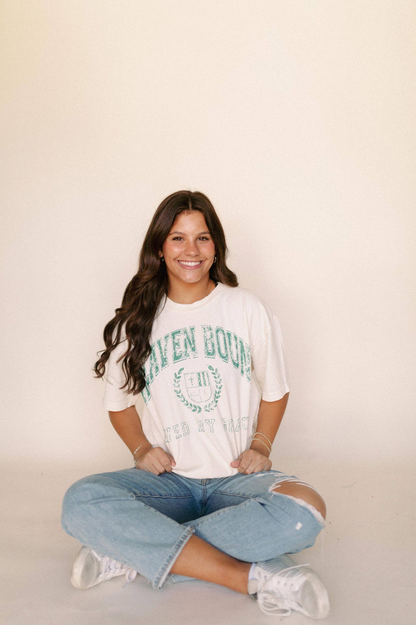 Heaven Bound Graphic Tee, Feathered Farmhouse