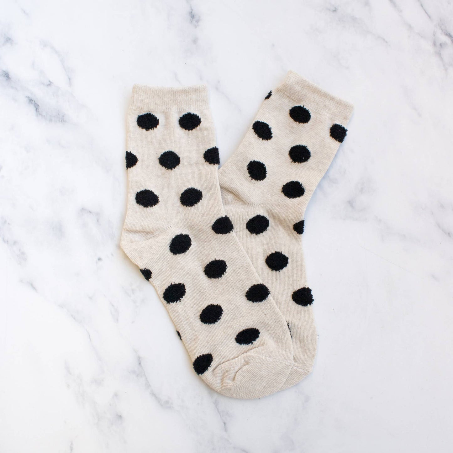 Polka Dots Puff Casual Socks, The Feathered Farmhouse