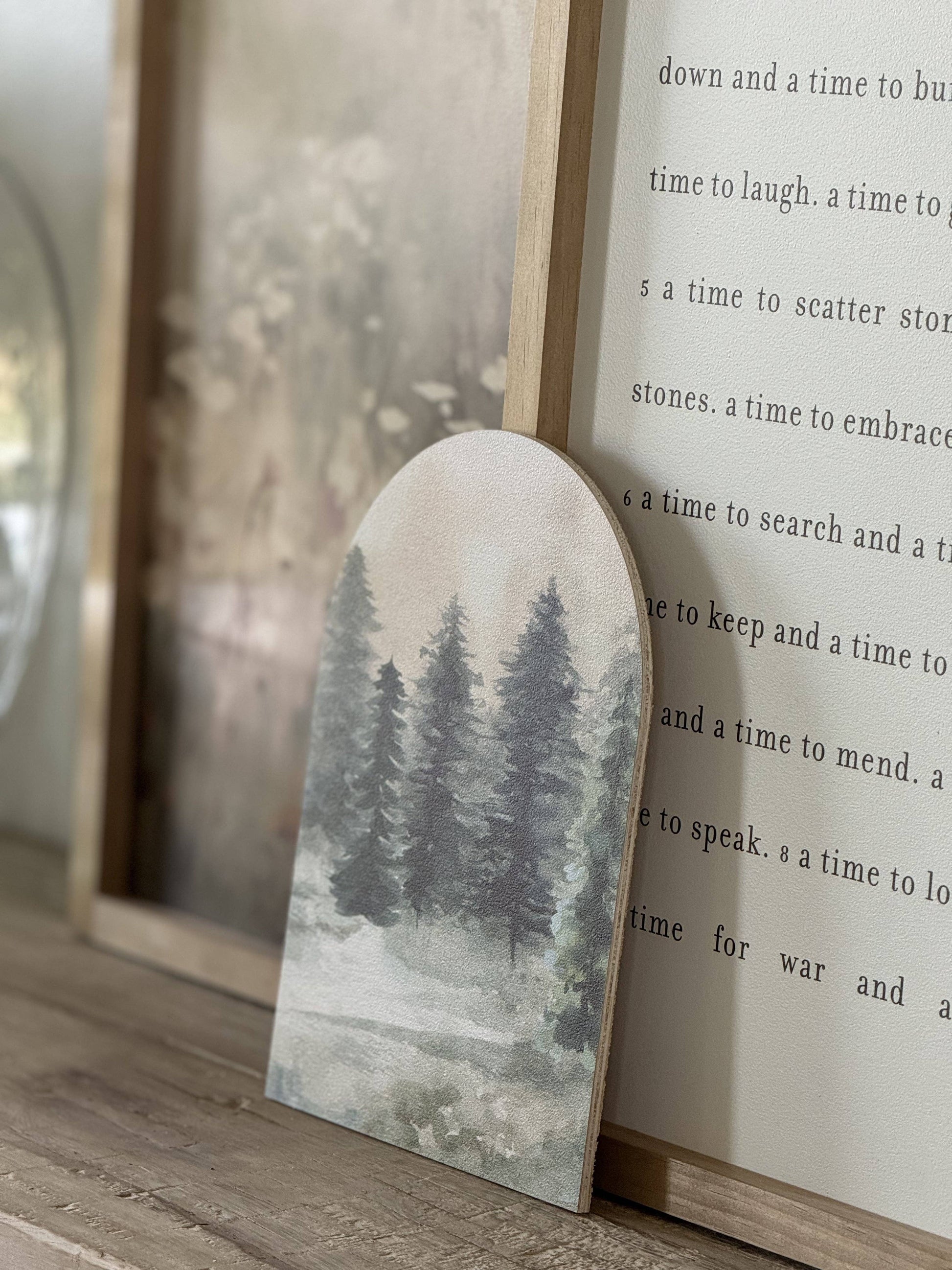 Evergreens Portrait Arch, Feathered Farmhouse