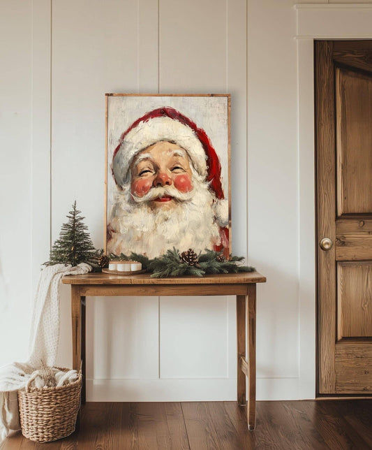 Santa Claus Wall Decor, Feathered Farmhouse