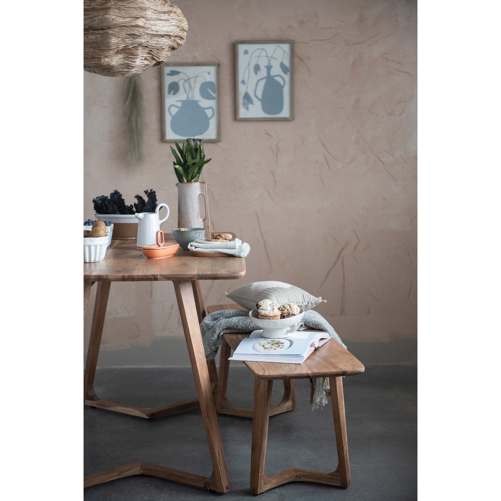 Framed Abstract Wall Decor, Feathered Farmhouse