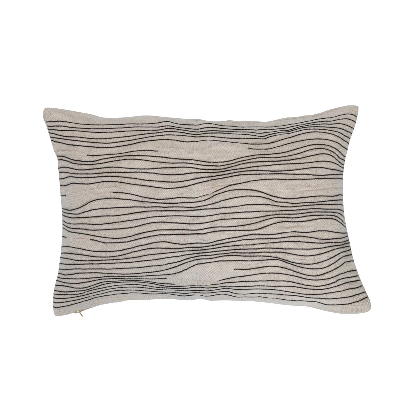 Embroidered Lines Pillow, The Feathered Farmhouse