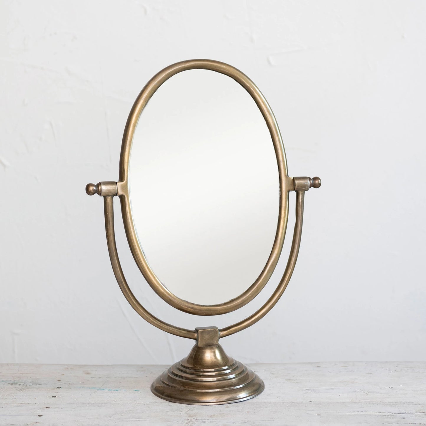 Antique Brass Mirror, The Feathered Farnhouse