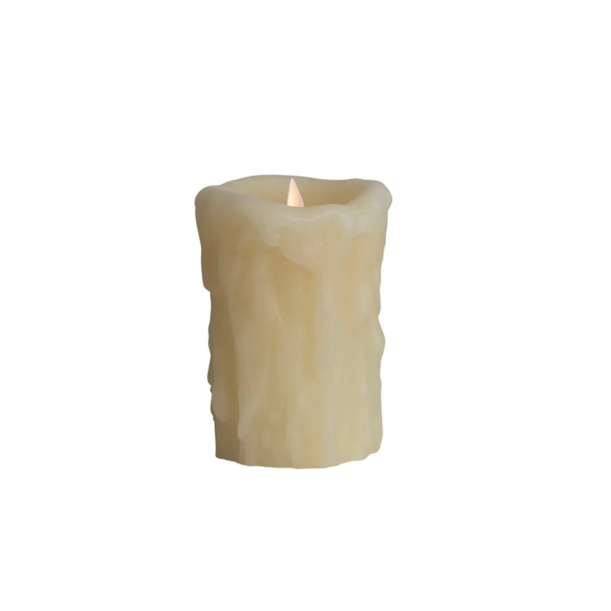 Flameless Wax Pillar Candle