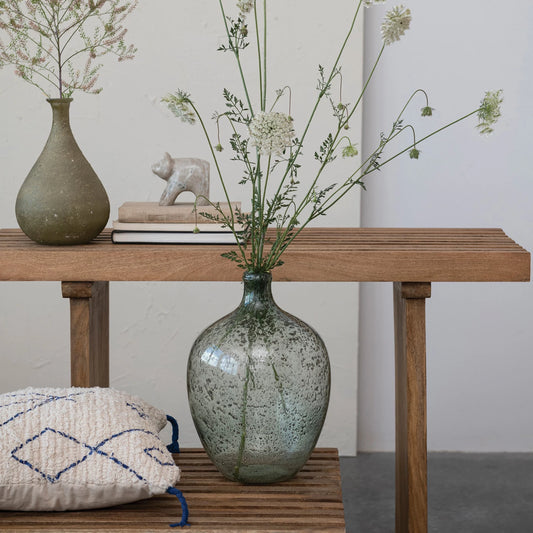 Seeded Glass Vase, The Feathered Farmhouse