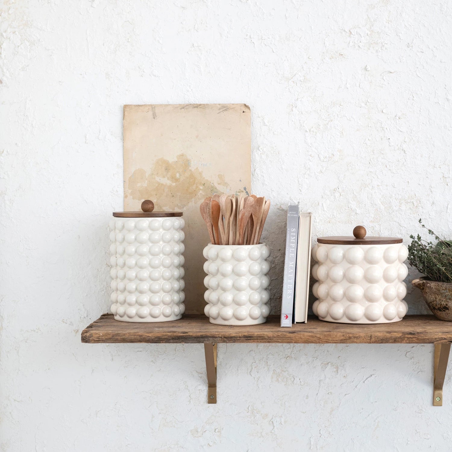 Raised Dot Canister, The Feathered Farmhouse