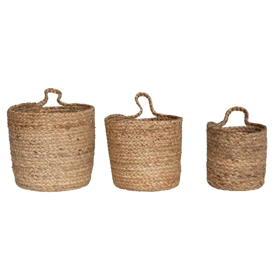 Braided Jute Nesting Baskets, The Feathered Farmhouse